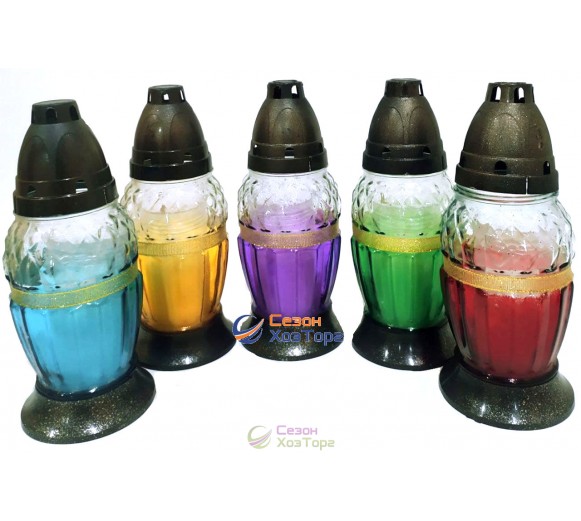 Лампадка стеклянная на 20 часов Лента микс